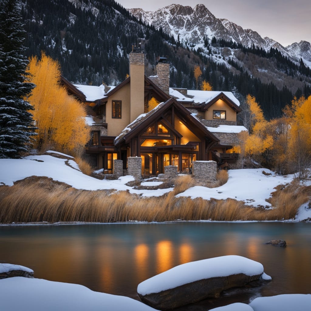 An image of a vacant house from Alta Utah. Friendly Homebuyers buys vacant properties even if they are in disrepair.