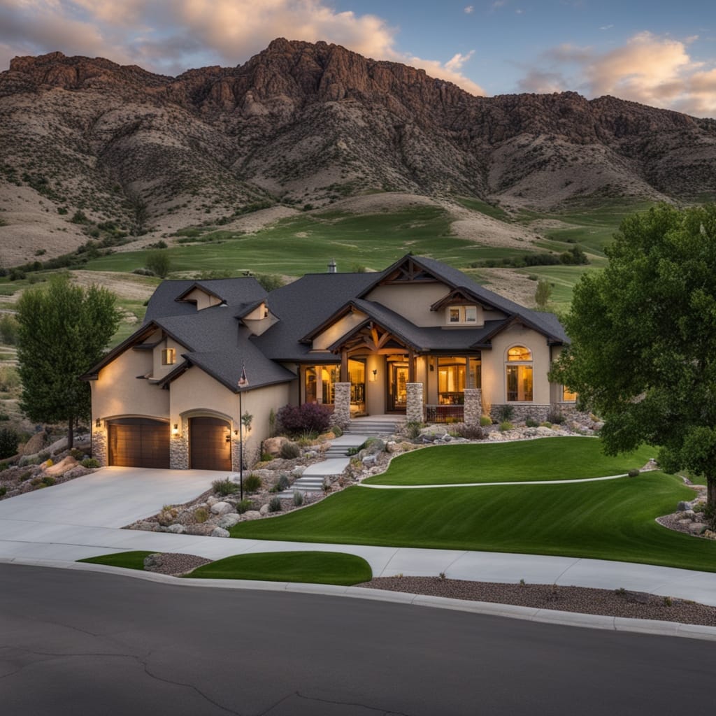 An image of a vacant house from Bluffdale Utah. Friendly Homebuyers buys vacant properties even if they are in disrepair.