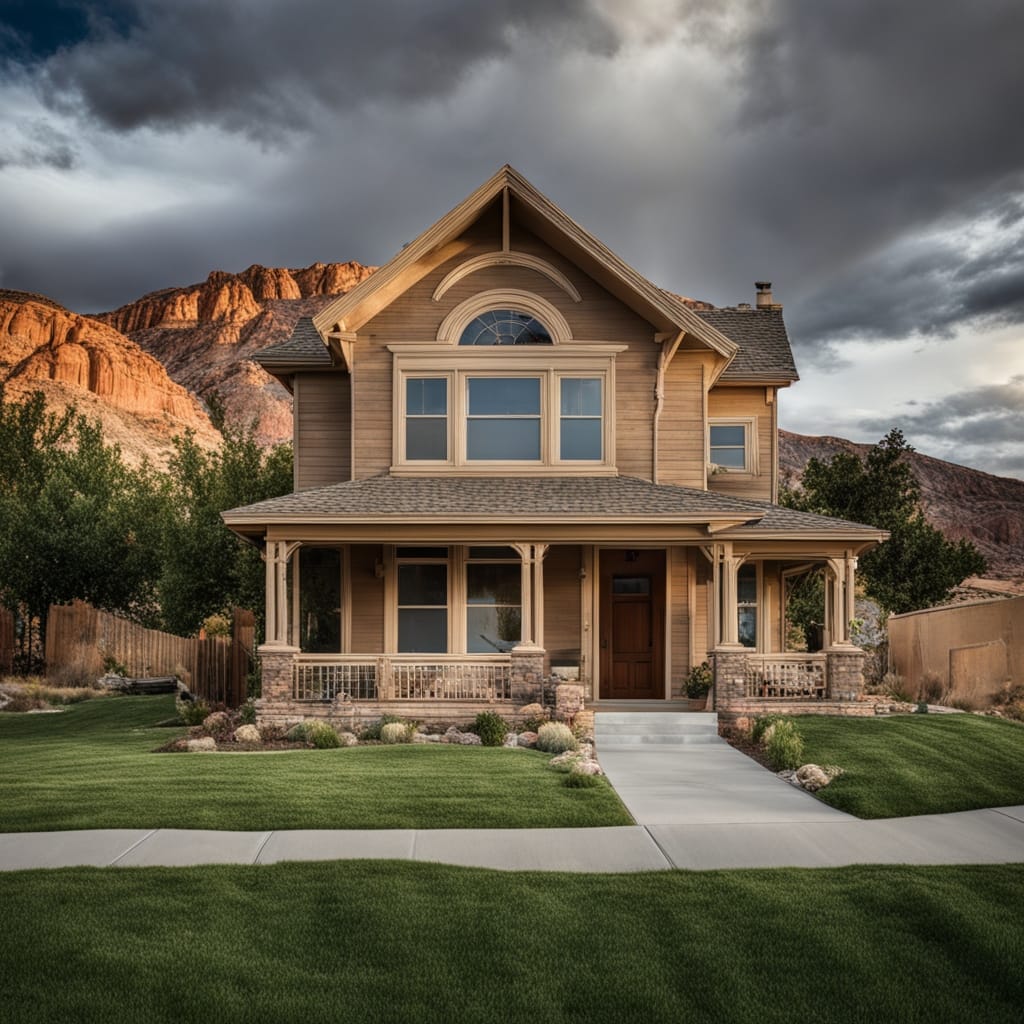 An image of a vacant house from Copperton Utah. Friendly Homebuyers buys vacant properties even if they are in disrepair.