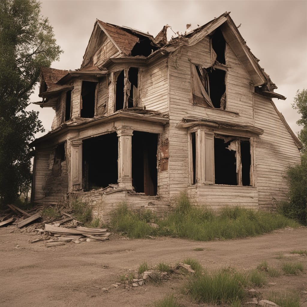 An image of a distressed house from Cottonwood Heights Utah.