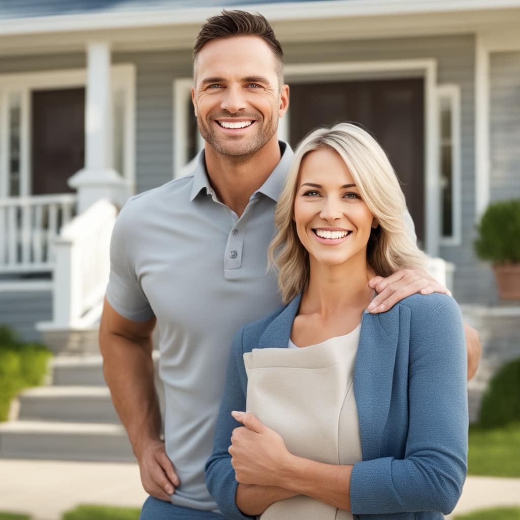 An image of a customer standing in front of an inherited house from Bluffdale Utah that they just sold fast for cash to Friendly Homebuyers.