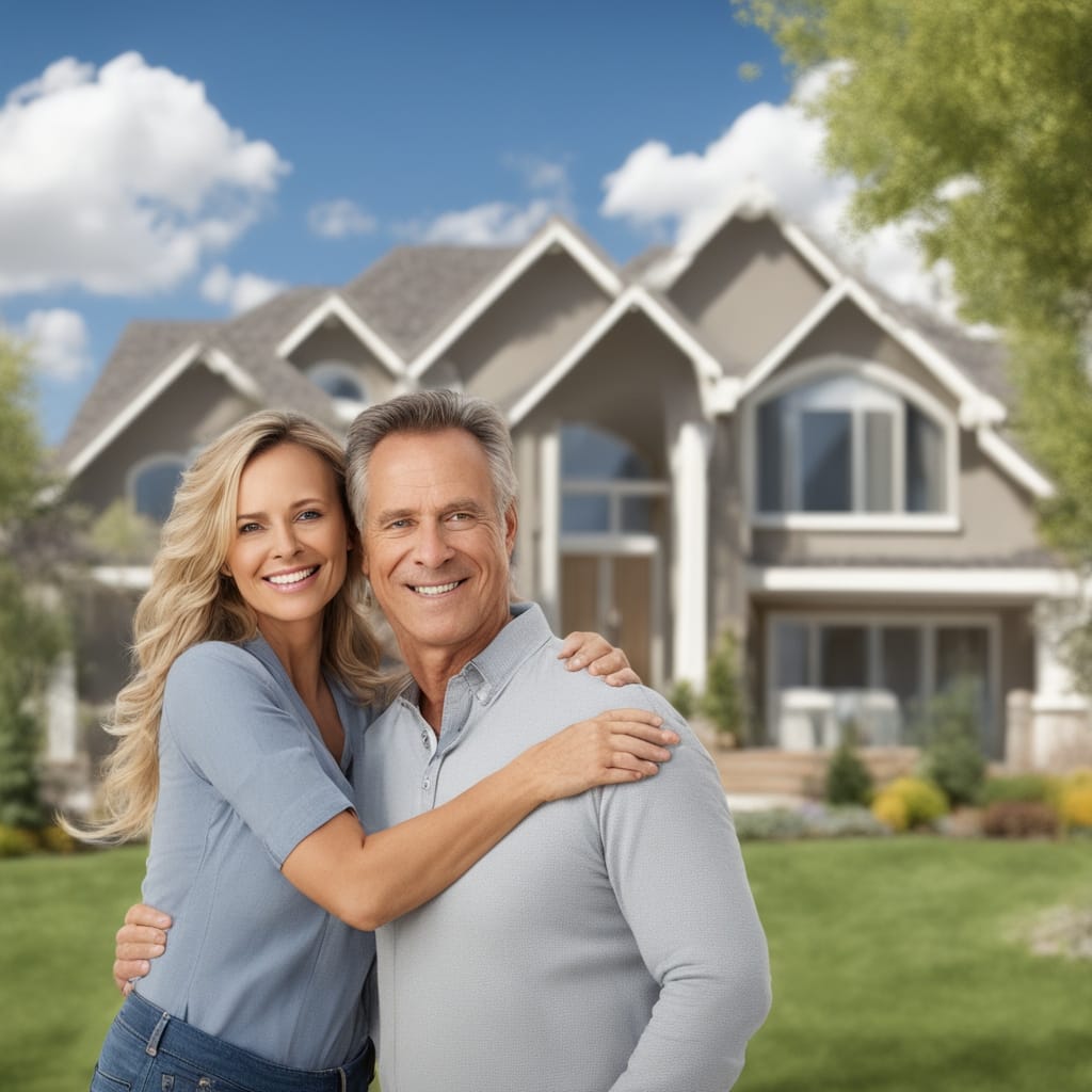 An image of a customer standing in front of an inherited house from Cottonwood Heights Utah that they just sold fast for cash to Friendly Homebuyers.
