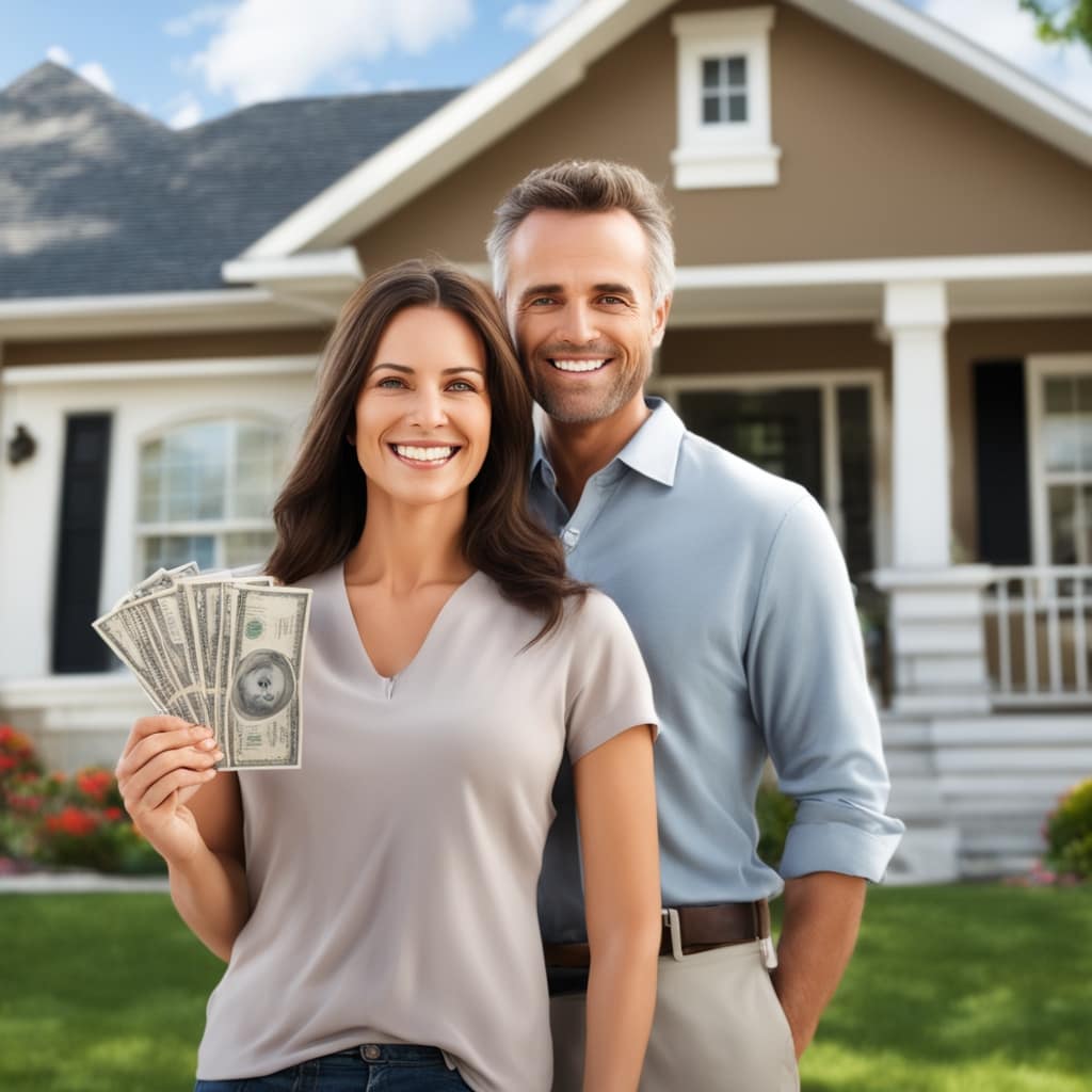 An image of a customer standing in front of an inherited house from Draper Utah that they just sold fast for cash to Friendly Homebuyers.
