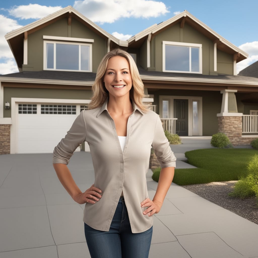 An image of a customer standing in front of an inherited house from Emigration Canyon Utah that they just sold fast for cash to Friendly Homebuyers.
