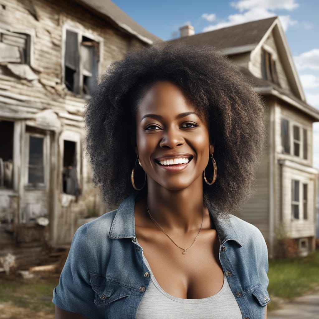 An image of a customer standing in front of an inherited house from Holladay Utah that they just sold fast for cash to Friendly Homebuyers.