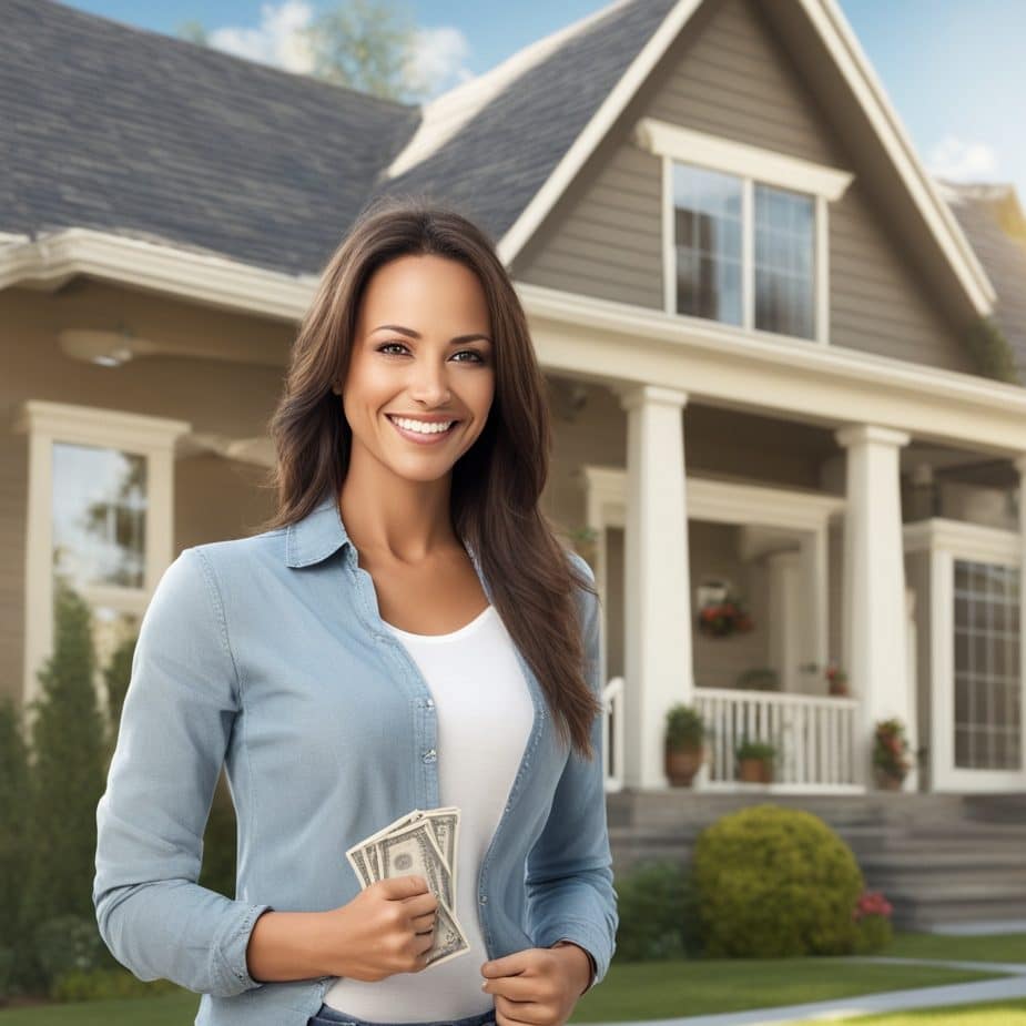 An image of a customer standing in front of an inherited house from Magna Utah that they just sold fast for cash to Friendly Homebuyers.