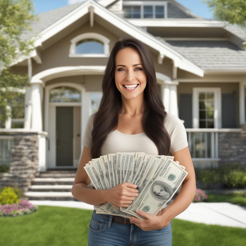An image of a customer standing in front of an inherited house from Midvale Utah that they just sold fast for cash to Friendly Homebuyers.