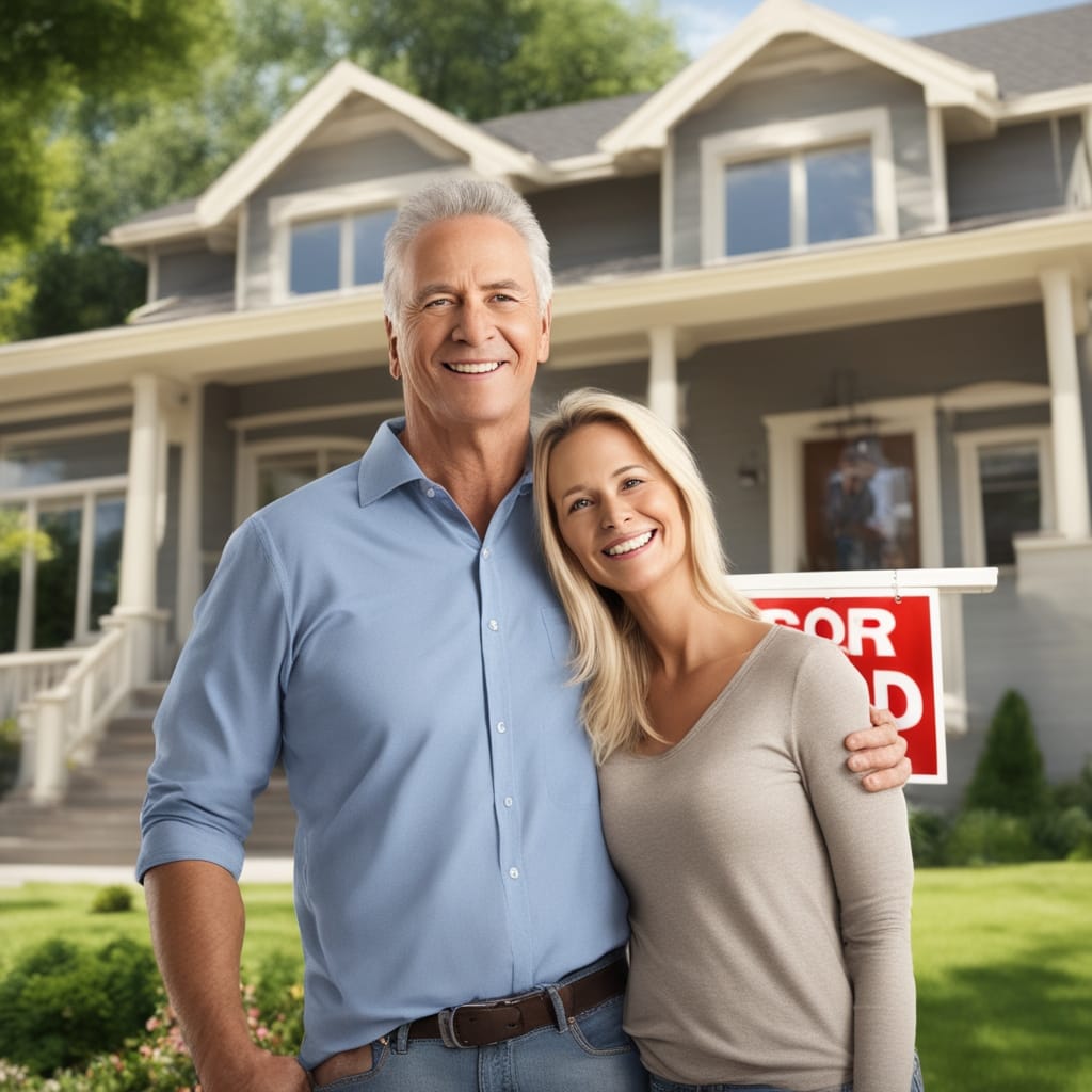 An image of a customer standing in front of an inherited house from Millcreek Utah that they just sold fast for cash to Friendly Homebuyers.