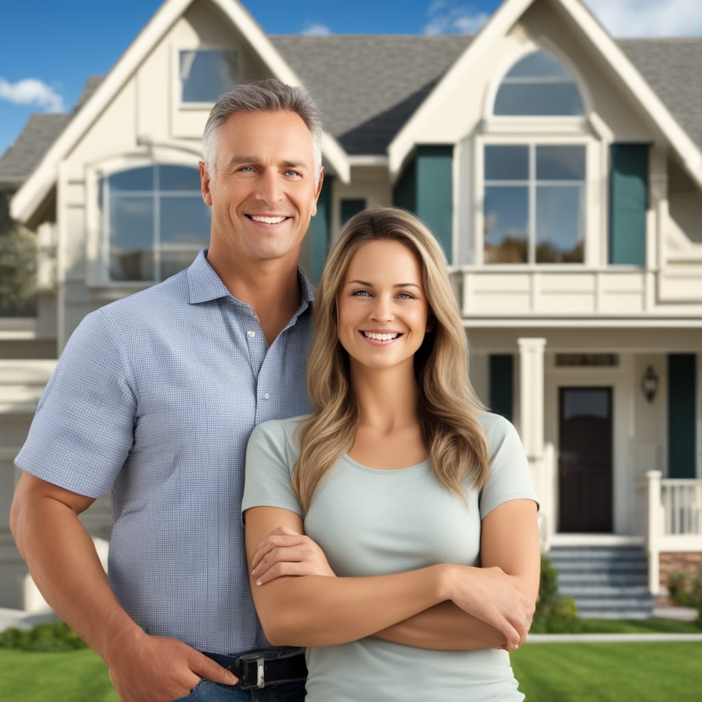 An image of a customer standing in front of an inherited house from Riverton Utah that they just sold fast for cash to Friendly Homebuyers.