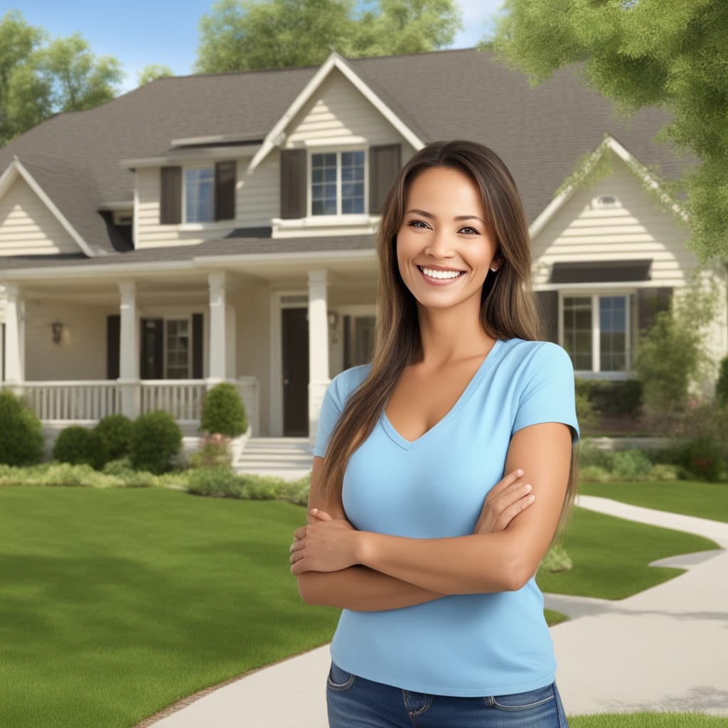 An image of a customer standing in front of an inherited house from Sandy Utah that they just sold fast for cash to Friendly Homebuyers.