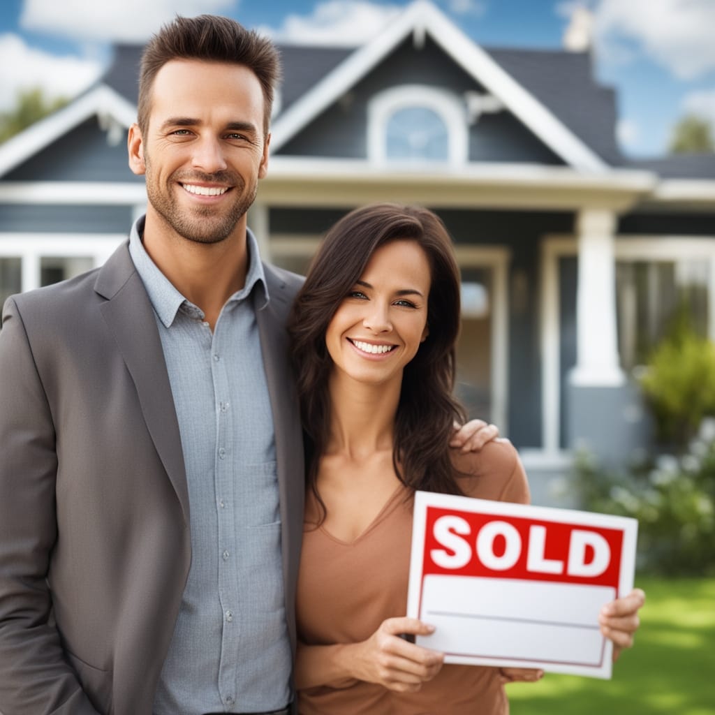 An image of a customer standing in front of an inherited house from Sugarhouse Utah that they just sold fast for cash to Friendly Homebuyers.