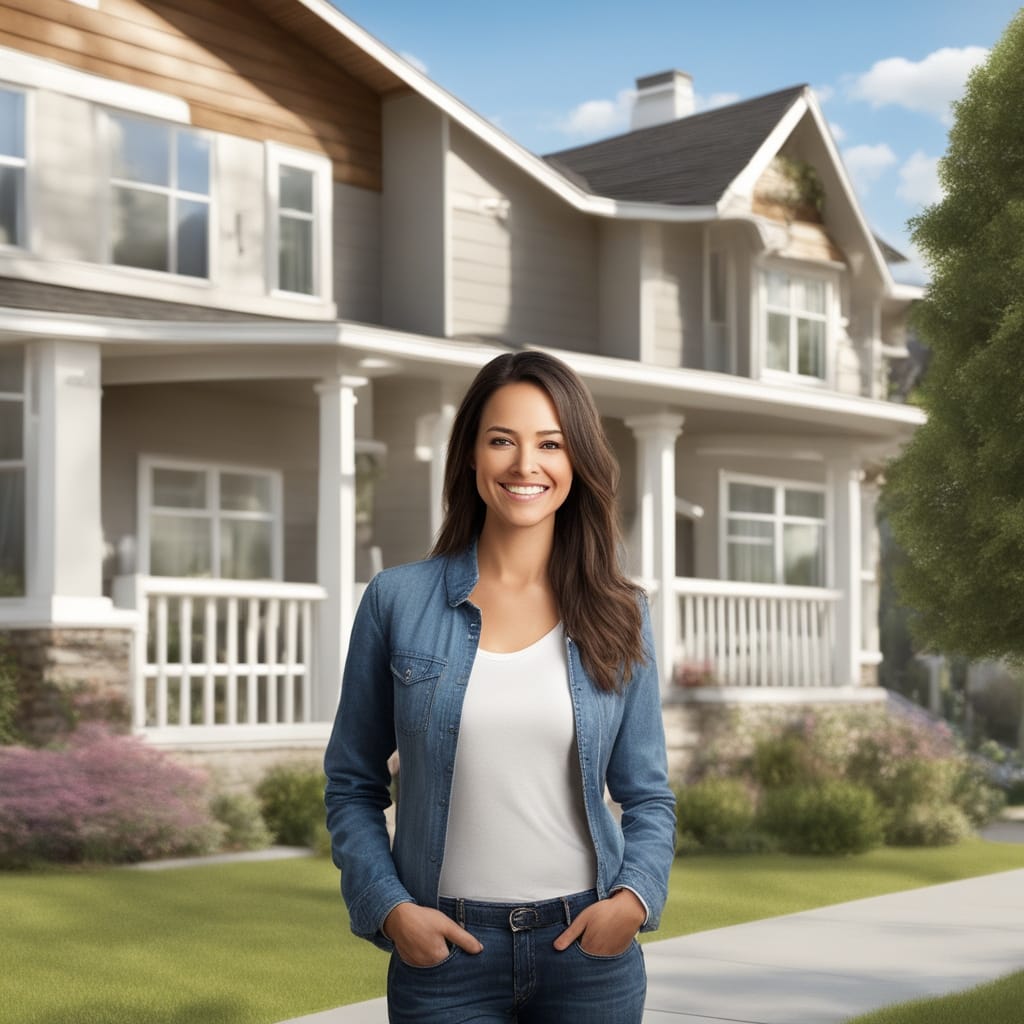 An image of a customer standing in front of an inherited house from White City Utah that they just sold fast for cash to Friendly Homebuyers.