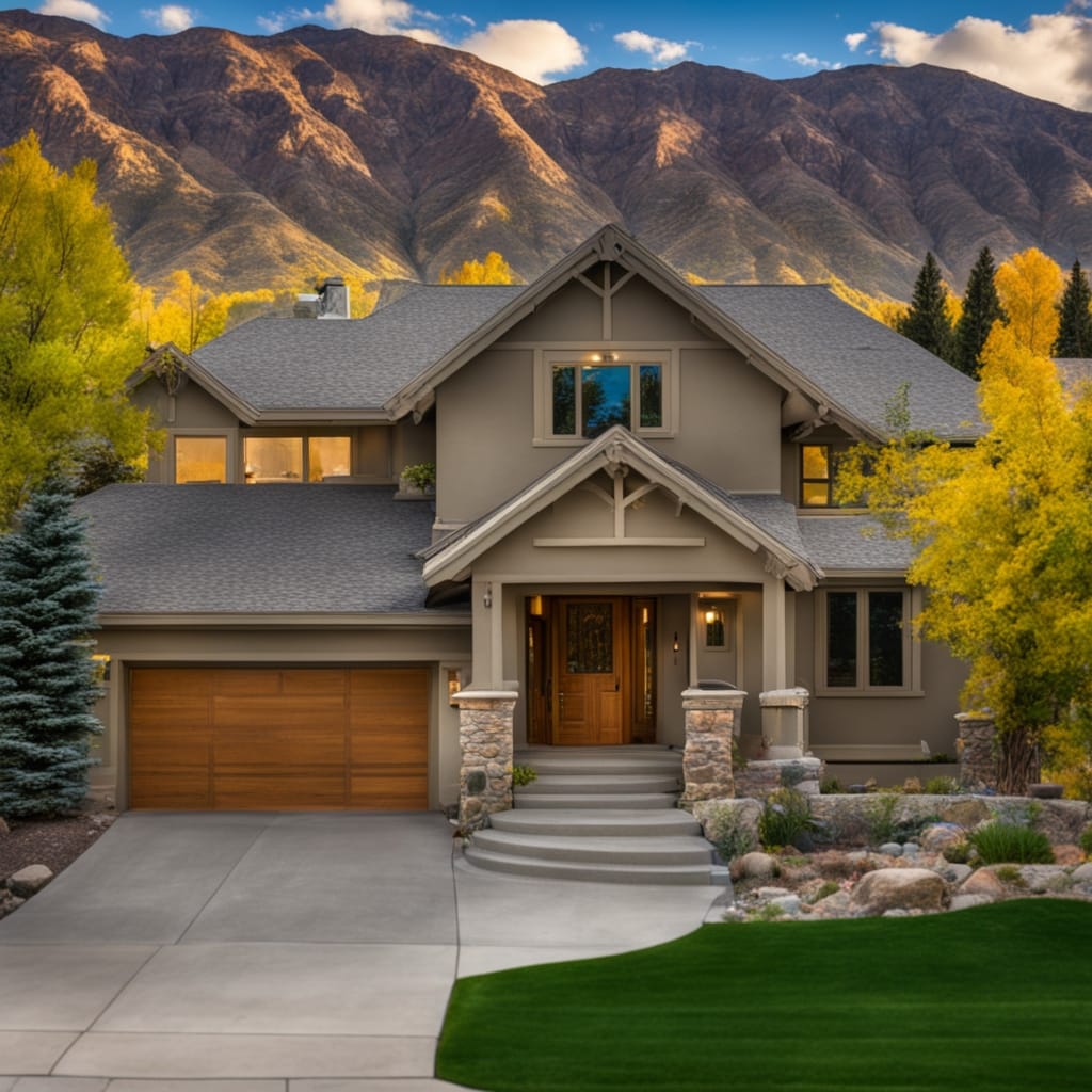 An image of a vacant house from Holladay Utah. Friendly Homebuyers buys vacant properties even if they are in disrepair.