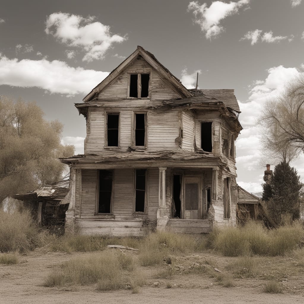 An image of a distressed house from Kearns Utah.