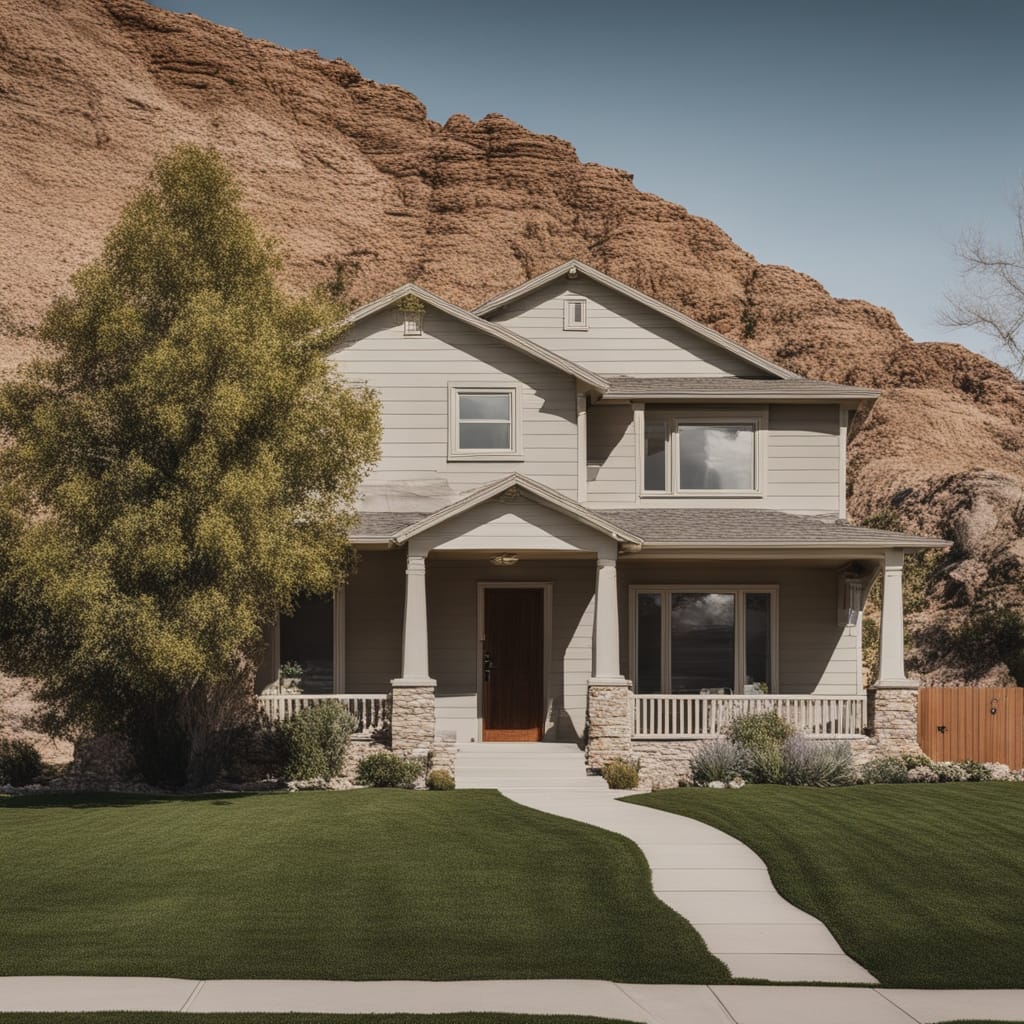 An image of a vacant house from Murray Utah. Friendly Homebuyers buys vacant properties even if they are in disrepair.
