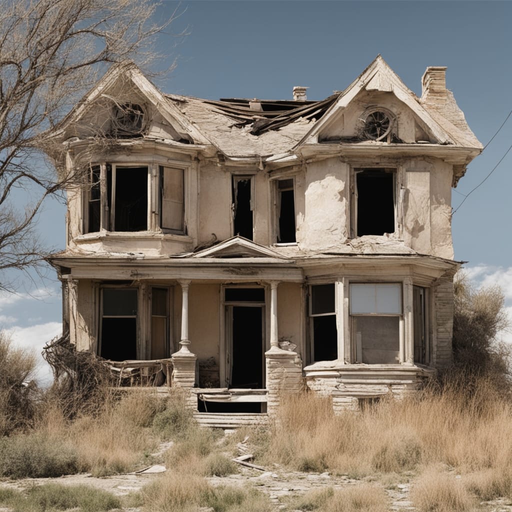 An image of a distressed house from Sugarhouse Utah.